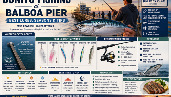 Bonito Fishing at Balboa Pier – Best Lures, Seasons &amp; Tips